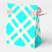 ティール（緑がかった色）ジンガムテントスタイルお願いボックス フェイバーボックス (裏面サイド)