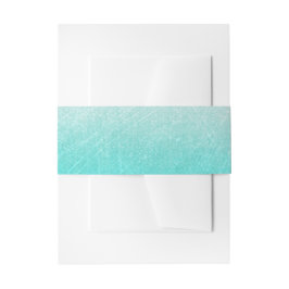 ティール（緑がかった色）スクラッチ結婚ズベリーバンド 招待状ベリーバンド