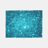 ティール（緑がかった色）スターフリースブランケット フリースブランケット (正面(横))