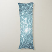 ティール（緑がかった色）スター抱き枕 ボディピロー (正面縦)