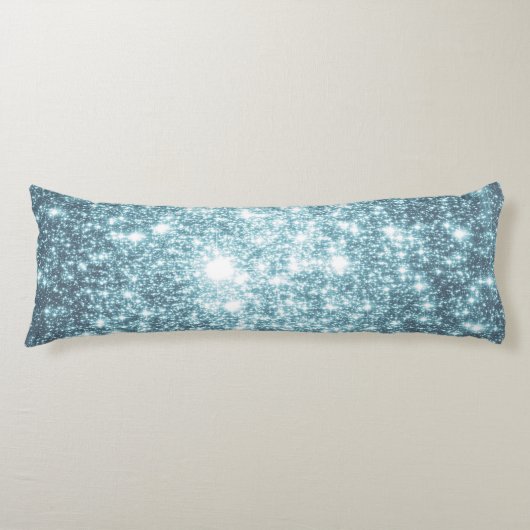 ティール（緑がかった色）スター抱き枕 ボディピロー (正面)