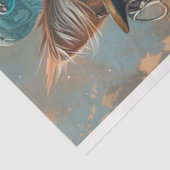 ティール（緑がかった色）スチームパンクキャットとティール（緑がかった色）ハットデクページ 薄葉紙 (詳細)