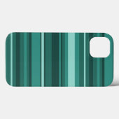ティール(緑がかった色)ストライプのケース – Mate iPhoneケース Case-Mate iPhoneケース (裏面 (横))