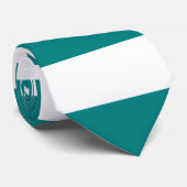 ティール（緑がかった色）ストライプ ネクタイ (ロール)