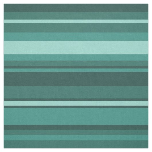ティール（緑がかった色）ストライプ ファブリック (見本)
