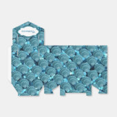 ティール(緑がかった色)スパークルシーシェルテントフェイスボックス フェイバーボックス (折り畳みなし)