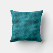 ティール（緑がかった色）スパークルマーメイドパーソナライズされた クッション (裏面)