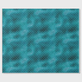 ティール（緑がかった色）スパークルマーメイド ラッピングペーパー (フラット)