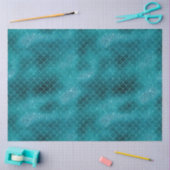 ティール（緑がかった色）スパークルマーメイド 薄葉紙 (クラフト)