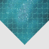 ティール（緑がかった色）スパークルマーメイド 薄葉紙 (詳細)