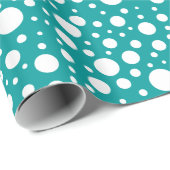 ティール（緑がかった色）スポットラッピング紙 ラッピングペーパー (ロールコーナー)