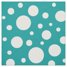 ティール(緑がかった色)スポット生地