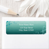 ティール（緑がかった色）スワール住所 シール (インサイチュ)