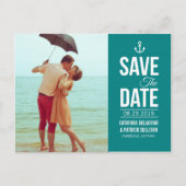 ティール（緑がかった色）ス航海のクリプト写真の日付はがきを保存 案内ポストカード (正面)