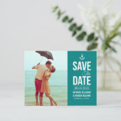 ティール（緑がかった色）ス航海のクリプト写真の日付はがきを保存 案内ポストカード (スタンド正面)