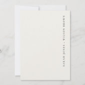 ティール(緑がかった色)セイボートパームシースケープ任意の年周年記念 招待状 (裏面)