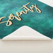 ティール（緑がかった色）セレニティシェルパブランケット シェルパブランケット (3/4)