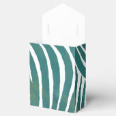 ティール（緑がかった色）ゼブラプリント フェイバーボックス (オープン)