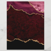 ティール(緑がかった色)-ターコイズと金ゴールドアガートグランドオープニングフライ チラシ (裏面)