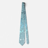 ティール（緑がかった色）ターコイズグエレガントロフォーマルン結婚ズ ネクタイ (正面)