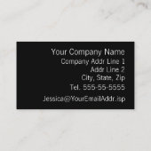 ティール（緑がかった色）ダイヤモンドのパターンモダンプロフェッショナル 名刺 (裏面)