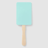 ティール(緑がかった色)ダマスクの日程 ハンドファン (裏面)