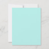 ティール(緑がかった色)ダマスクサンキューカード サンキューカード (裏面)