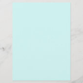 ティール(緑がかった色)ダマスコウェディングフラットメニュー メニュー (裏面)