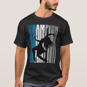ティール(緑がかった色)ダンスチャンピオンガールズ誕生日コンペティションティー Tシャツ