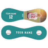 ティール(緑がかった色)チーム名&プレイヤー名番号写真 ソフトボール (パネル)