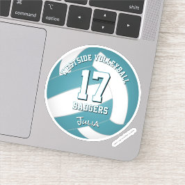 ティール（緑がかった色）チーム買はバレーボー買ル1またはバルク シール