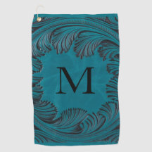 ティール（緑がかった色）ツーリングフェイクレザーウェスタンフローラ