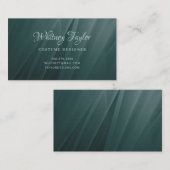 ティール（緑がかった色）テクスチャ 名刺 (正面/裏面)