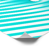 ティール（緑がかった色）テリア ポスター (角)