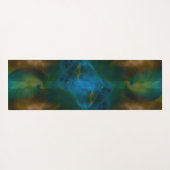 ティール（緑がかった色）テロ ヨガマット (裏面(横))