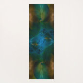 ティール（緑がかった色）テロ ヨガマット (裏面)