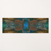 ティール（緑がかった色）テロ ヨガマット (正面(横))