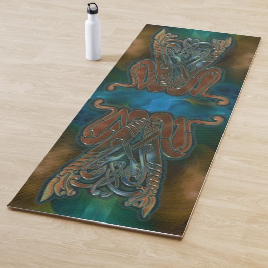 ティール（緑がかった色）テロ ヨガマット (インサイチュ)