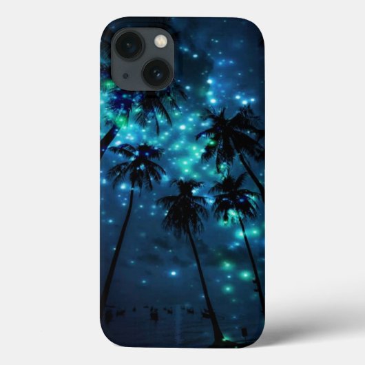 ティール（緑がかった色）トロピカルパラダイスiPhone 8/7ケース Case-Mate iPhoneケース (裏面)