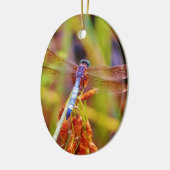 ティール(緑がかった色)トンフライオンセッジ セラミックオーナメント (左)