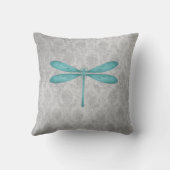 ティール（緑がかった色）トンフライダマスクパーソナライズされた装飾用クッション クッション (裏面)