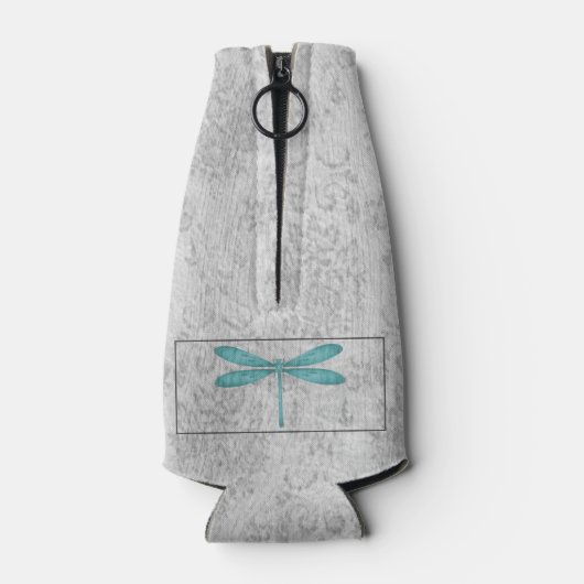 ティール(緑がかった色)トンフライダマスク ボトルクーラー (裏面)