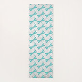 ティール(緑がかった色)トンフライパーソナライズされたヨガマット ヨガマット (裏面)