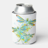 ティール（緑がかった色）トンフライ（ばちゃばちゃ）跳ねる 缶クーラー (缶正面)