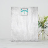 ティール(緑がかった色)トンボパーソナライズされたイ紙シート (スタンド正面)