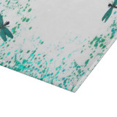 ティール（緑がかった色）トンボ切断板 カッティングボード (角)