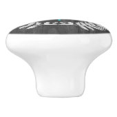 ティール（緑がかった色）トンボ素朴イパーソナライズされたセラミックノブ セラミックノブ (側面)