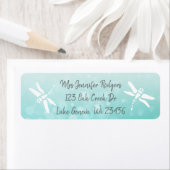 ティール（緑がかった色）トンボ ラベル (インサイチュ)