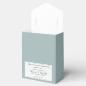 ティール(緑がかった色)ドラゴン結婚フライ フェイバーボックス (オープン)