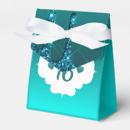 ティール（緑がかった色）ドリッピンググリッタースイーツ16 フェイバーボックス